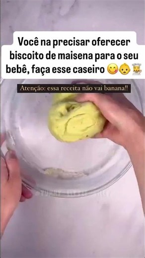 BISCOITO DE MAISENA para BEBÊ 🍪 Biscoito de Maisena Saudável sem açúcar