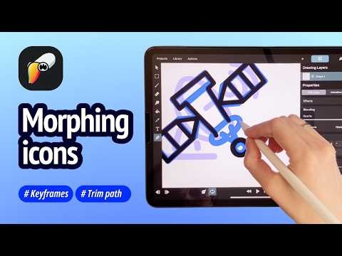 Morph Icons Like a Pro: Trim Paths Magic in ToonSquid!