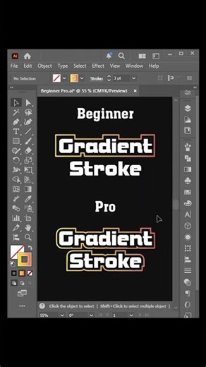 Gradient Stroke in Illustrator