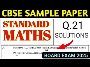 Maths Class 10 Cbse Sample Question Paper 2025 Solutions 📌 Standard Maths Sample Paper Solutions Q21