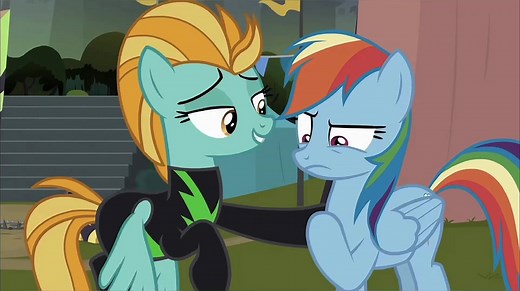 Lightning Dust and Rainbow Dash Scene - My Little Pony: The Washouts