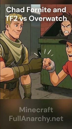 Chad Fortnite and TF2 vs Overwatch #memes #fullanarchy #games#edit #shorts #tf2 #fortnite #overwatch