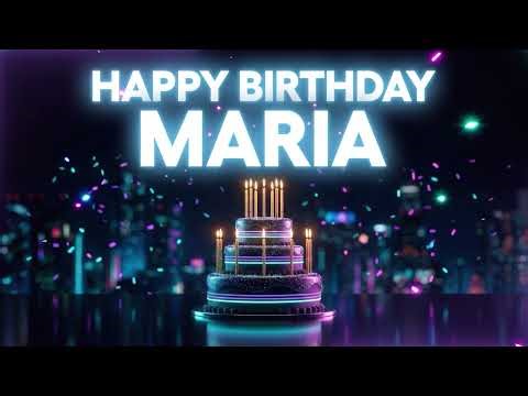 Happy Birthday Maria Song 🎂 Upbeat Party Version 🎵 The Original Song