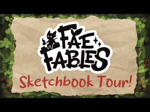 Sketchbook Tour - TTRPG Character design of Fae Fables - 2023 / 2026 - Devlog #1