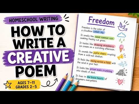 How to Write a Creative Poem (Ages 7–11) | Homeschool Writing Lesson