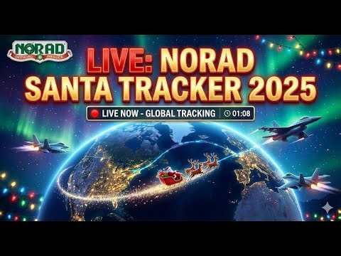 SANTA SPOTTED! 🎅 LIVE Radar Catching Santa in Real Time! 🦌 NORAD Santa Tracker 2025 (POV SLEIGH)