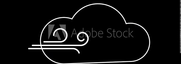 weather clear cloudy wind lightning cloud animated icon weather cloud sun wind lightning 4k looping animated