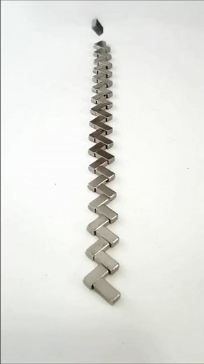 Magnetic Chain Reaction in Slow Motion