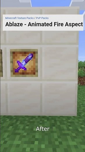 Animated fire aspect | Minecraft Resource Pack