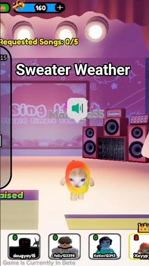 Sweater Weather Roblox Karaoke #roblox #singing #karaoke #shorts #fyp