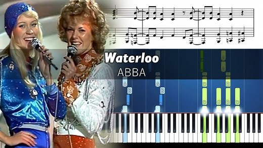 ABBA - Waterloo - Accurate Piano Tutorial with Sheet Music_1509