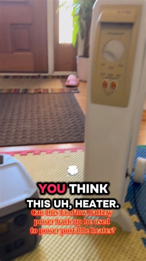 What can you use to power the electric portable oil base heater during winter storm power outage?