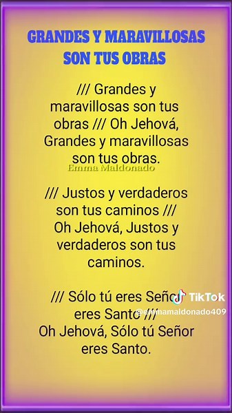 #Grandes y Maravillosas Son tus Obras #alabanza completo