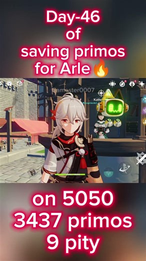 Day-46 Saving primos for Father ||Genshin Impact #genshinimpact #trending #short