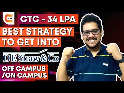 BEST Strategy to Get into DE Shaw | Off Campus/On Campus Guide