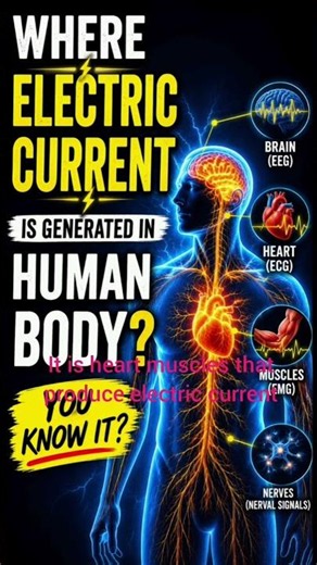 where electric current is produced in body