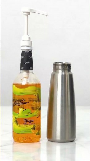 Iced Yuzu Nitro Americano using Easy® Signature Yuzu Flavoured Syrup