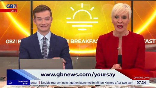 GB News: Cameron Walker presents with Dawn Neesom