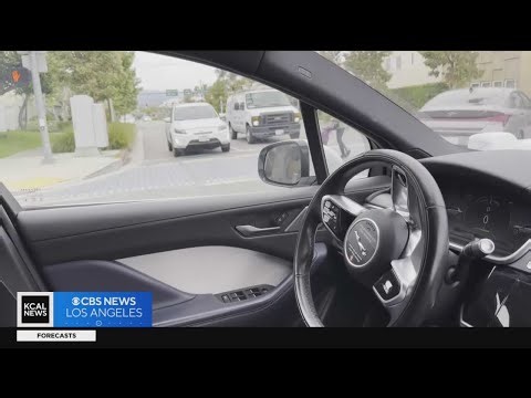 See what it's like riding in a self-driving taxi through Santa Monica
