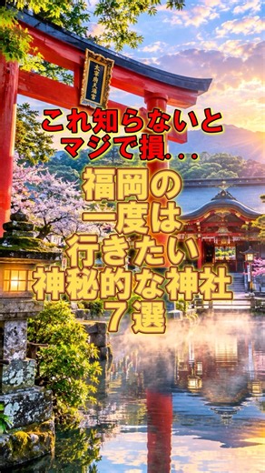 福岡の一度は行きたい神秘的な神社７選！#九州 #旅行 #観光スポット #神社
