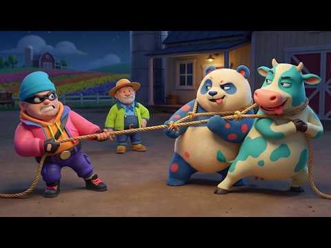 Oh No 😱 Who Stole the Farm Friends? 🐼🐄 | Mystery Solved!