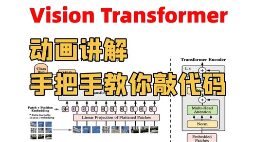 Vision Transformer原理详解+手把手教你敲代码实战！！人工智能/卷积神经网络/计算机视觉