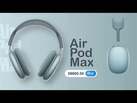 Apple AirPods Max – Smooth Product Animation 🎬