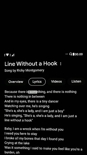 Don't Give Up on Me: Oh Baby I'm a Wreck Lyrics