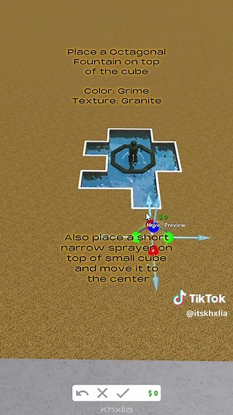 Bloxburg Cottage Fountain Tutorial | Fall Theme 🍂