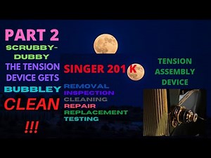 Singer 201 K -Needle Thread Tension Tutorial Part 2