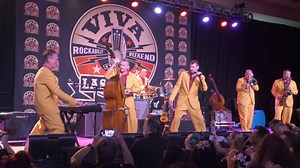 9.1K views · 213 reactions | Live from the VIVA LAS VEGAS ROCKABILLY WEEKEND, "Boogie Woogie Country Girl" Filmed and edited by Claude Rockabilly | The Jive Aces | Facebook