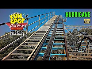 2023 Hurricane Coaster On Ride Front Seat 4K POV Fun Spot Atlanta
