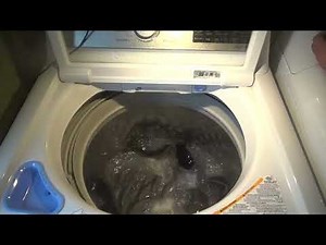 LG WT7400: Washing A 15 Pound Weighted Blanket Full Load Wash Cycle (Full Cycle)