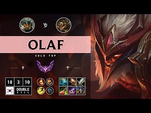 Olaf Top vs Renekton: Unstoppable - KR Master Patch 14.15