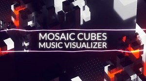 Mosaic Cubes Music Visualizer (Widescreen) | Renderforest