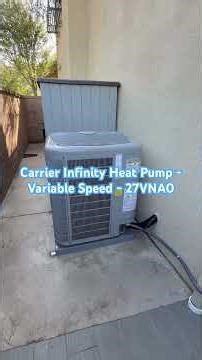 Carrier Infinity Heat Pump - Variable Speed - 27VNA0 #airconditioning #hvac #heatpump