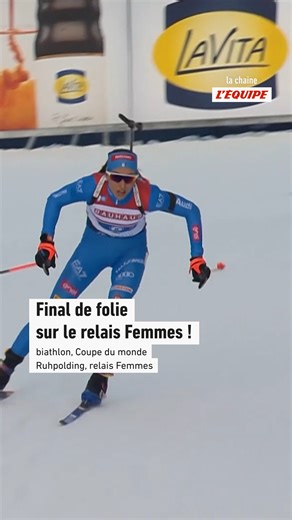 Quatre nations en lice pour la victoire dans le dernier tour, un final de folie sur le relais Femmes à Ruhpolding en Coupe du monde de biathlon ! #lequipeBIATHLON | la chaine L’ÉQUIPE