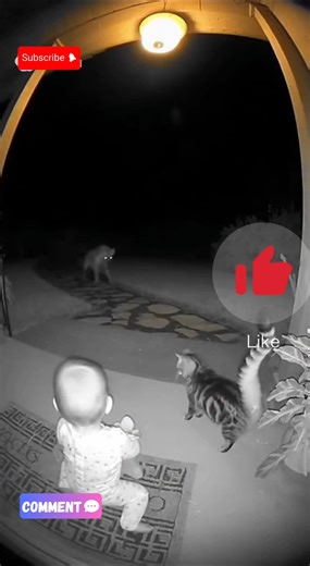 Hero Cat save baby from dangerous animal #shorts#animals
