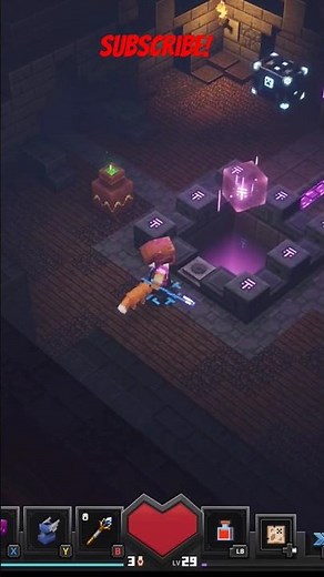 Secret rune and obsidian chest in obsidian pinnacle/Minecraft dungeons shorts