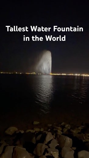 Tallest Water Faountain in the World || King Fahad’s Fountain #jeddah #corniche #landmark