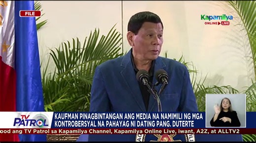Minaliit ni defense lead counsel Nicholas Kaufman ang mga teoryang inilatag ng prosekusyon na nag-uugnay kay dating pangulong Rodrigo Duterte bilang utak ng "war on drugs." Iginiit din ni Kaufman, walang iisang plano sa pagpapatupad ng giyera kontra ilegal na droga. | TV Patrol