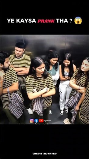 🤣 " SAME DRESS LIFT PRANK " | rj naved#shorts#liftprank