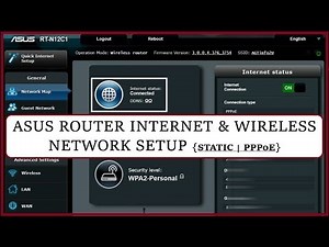 ASUS Router internet and wireless network setup (first use setup)