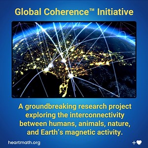 Are you familiar with the Global Coherence Initiative (GCI)? It is a leading research endeavor for intentionally evolving human consciousness. GCI research is showing how connected we are with each other and the Earth itself, and that by taking responsiblity for our attitudes, thoughts and emotions, we can positively influence the energetic field that binds us all. Your support will help advance GCI’s research to the next level! Every contribution, large or small, makes a difference. Thank you f