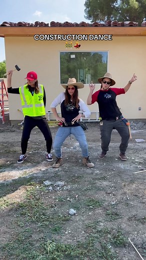 Girl Flip crew gets their grove on 🤣💃🚧 #dance #construction #lol #girlpower #womenempowerment