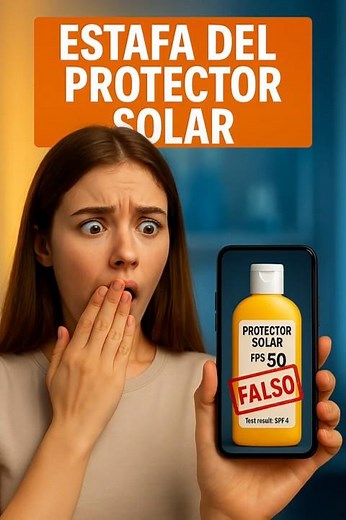 Protector solar falso: ¿SPF 50 o SPF 4? #shorts
