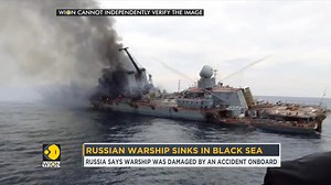 53K views · 916 reactions | New photos and videos have emerged online of the sinking Russian #Moskva ship. The leading warship sank in the Black Sea and now the latest videos show that it was struck by anti-ship missiles. Watch more: wionews.com/videos | WION | Facebook