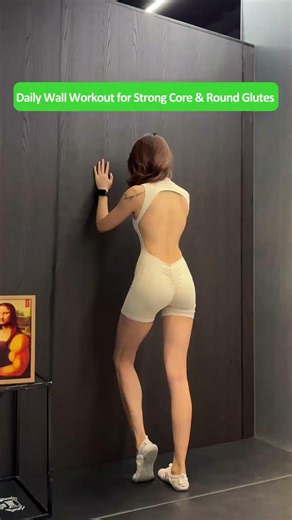 4 Simple Wall Exercises You Can Do Daily to Sculpt Glutes, Core & Waist at Home
