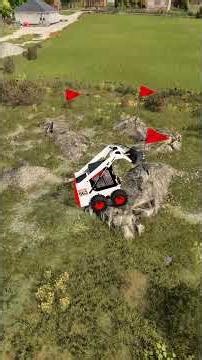 Rock removal by Bobcat 863 Turbo & Paladin SFB 750