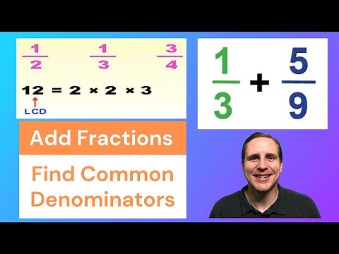 How to find the Least Common Denominator (LCD) for Adding Fractions